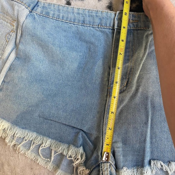 Button Down denim mini skort - Picture 13 of 14